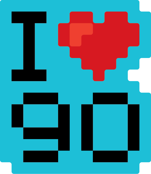 I <3 90's! sticker